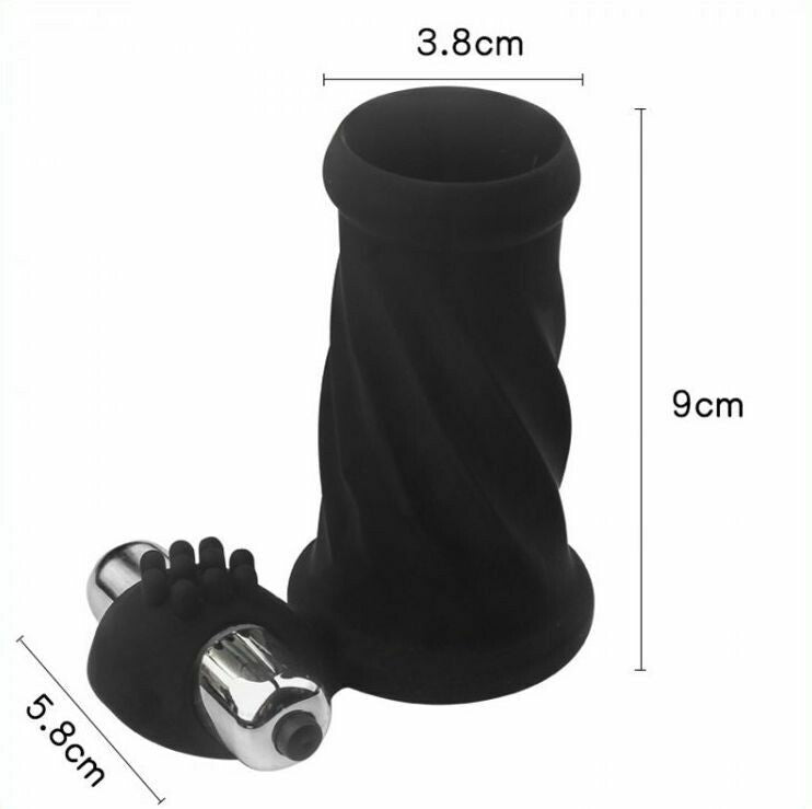 Vibro Cock Silicone Vibrating Penis Enhancer