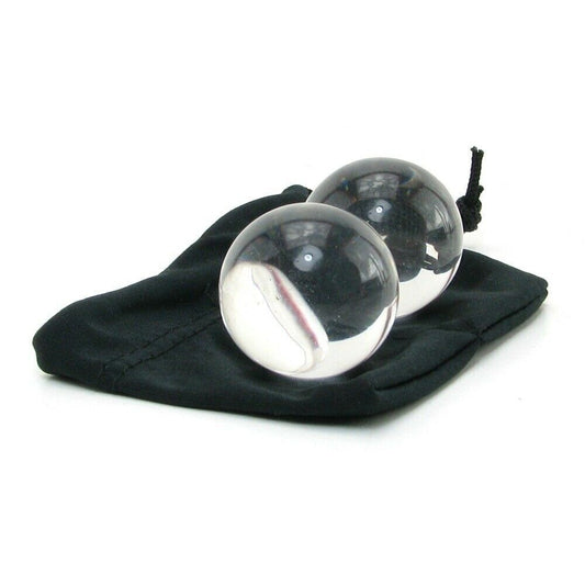 Glass Love Balls - Ben Wa Kegel Balls - Pleazure