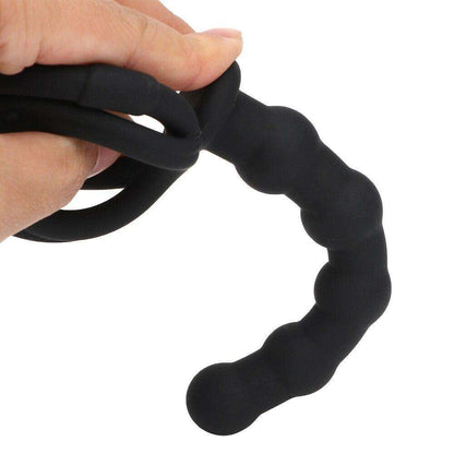 Double Penetration Anal Beads Cock Rings