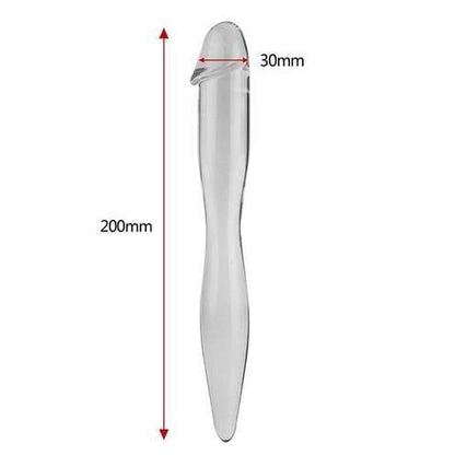 Double Sided Slim Borosilicate Crystal Glass Massager