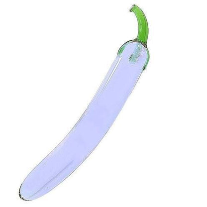 Sexy Veg Eggplant Glass Masturbation or Anal Sex Toy - Pleazure