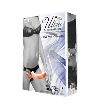 Double Ended Vibrating Dildo Strap-On Harness - Pleazure