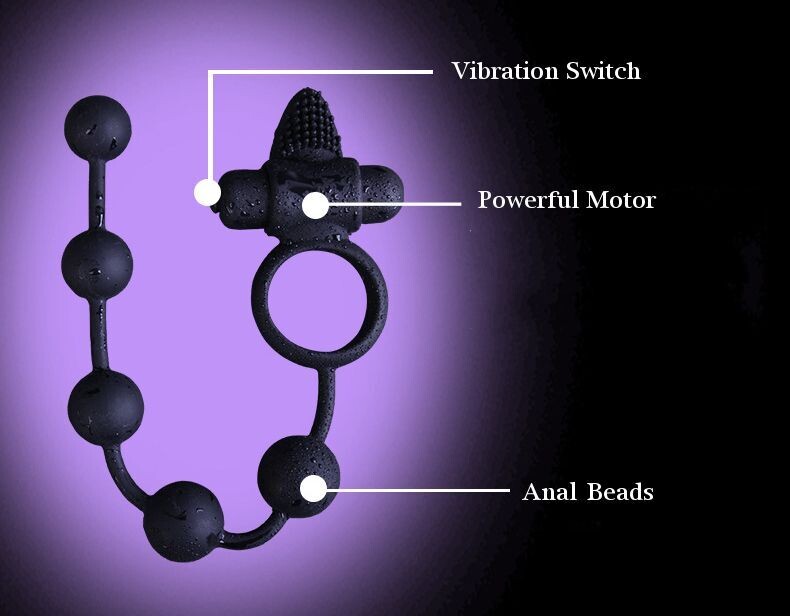 Vibrating Cock Ring and Anal Beads