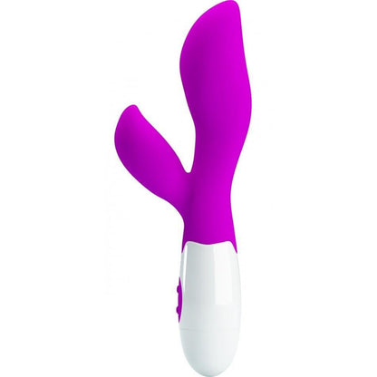 30 Speed Silicone G-spot Vibrator With Clit Stimulation Body Massager - Pleazure