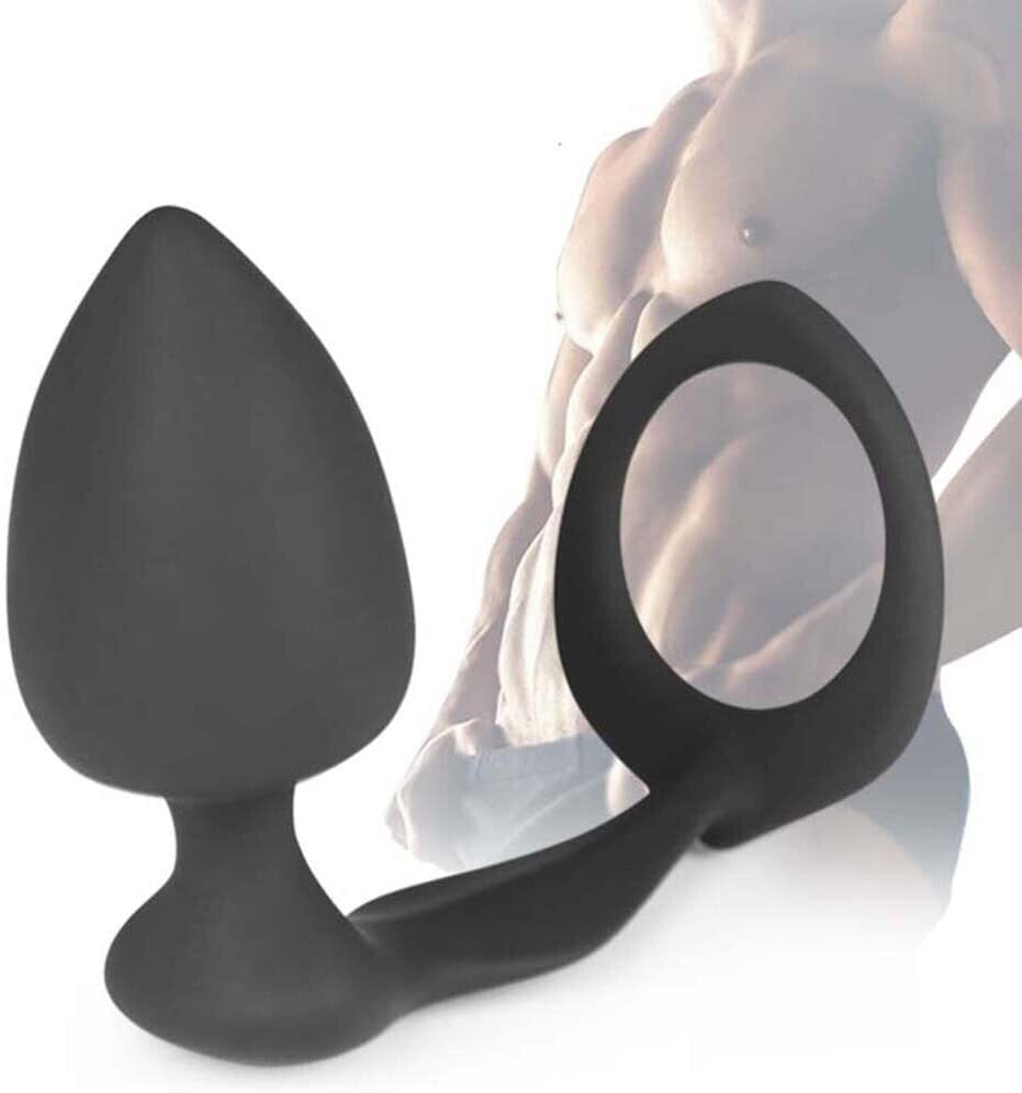 Male Plump Butt Plug With Cock Ring