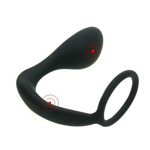 Ass-Gasm Silicone Cockring Male G Spot Plug