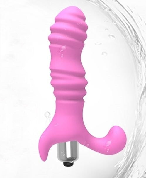 Backdoor Rocking Pink Prostate Vibrator - Ribbed Massager