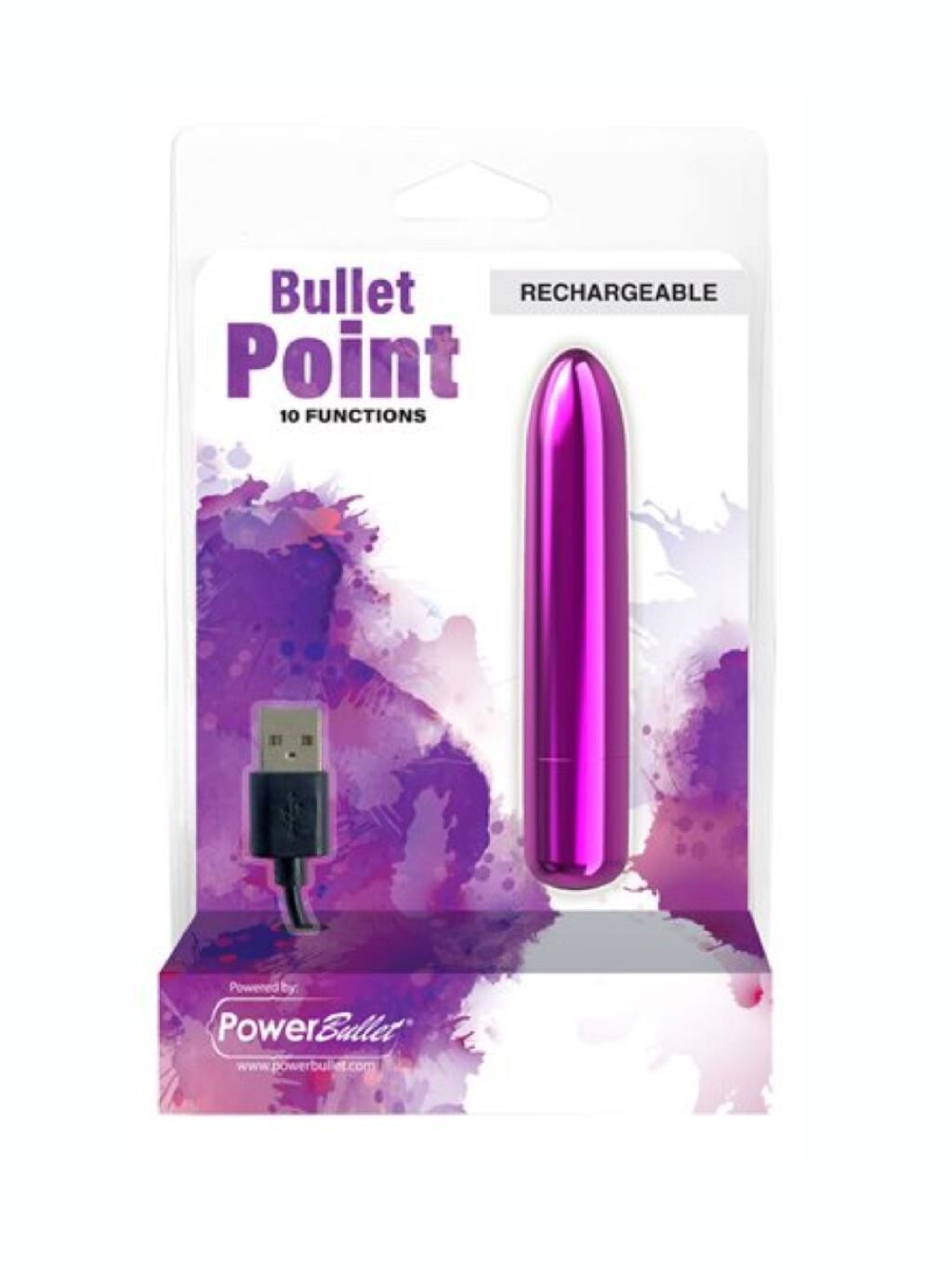 Swan Bullet Point Rechargeable Vibrating Sex Bullet - Pleazure