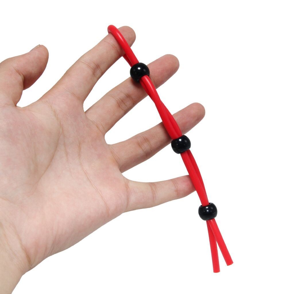 Lasso Adjustable Three Bead Cock Ring