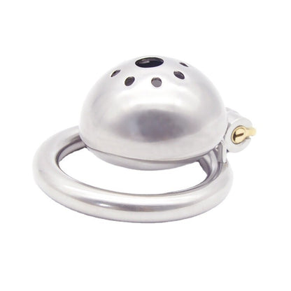 Stainless Steel Restricted Cock Chastity Cage With Lock