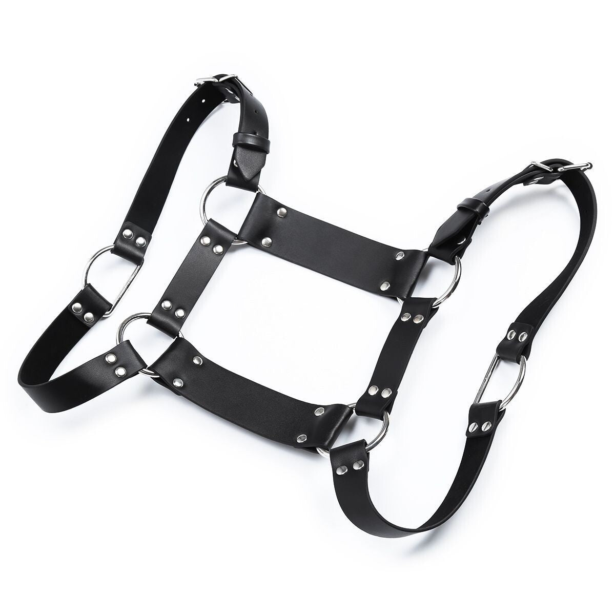 Male Bondage PU Leather Chest Shoulder Harness