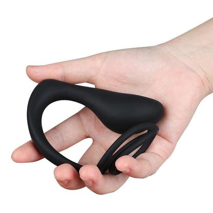 Dual Cock Ring With Prostate Stimulator