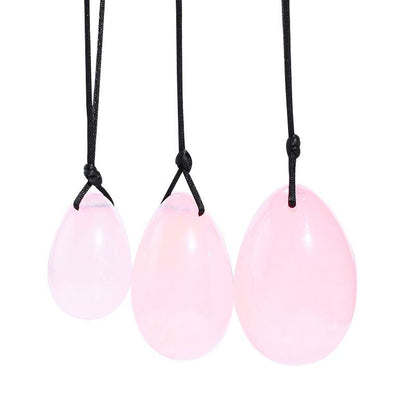 Yoni Eggs Set Rose Quartz - Pleazure