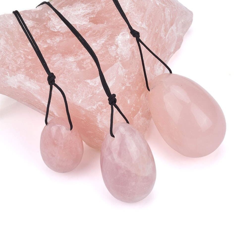 Yoni Eggs Set Rose Quartz - Pleazure