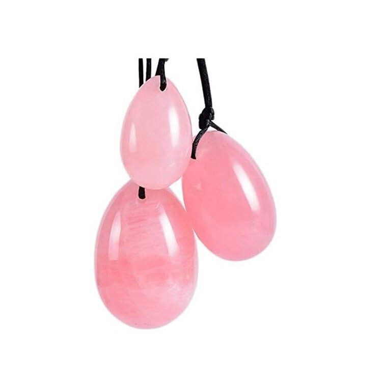 Yoni Eggs Set Rose Quartz - Pleazure