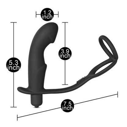 Curved Cock Ring Prostate Massager