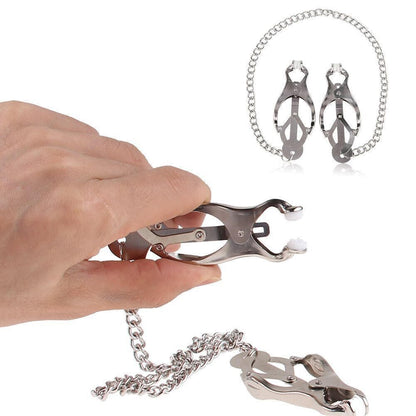 Butterfly Nipple Clamps with Chain