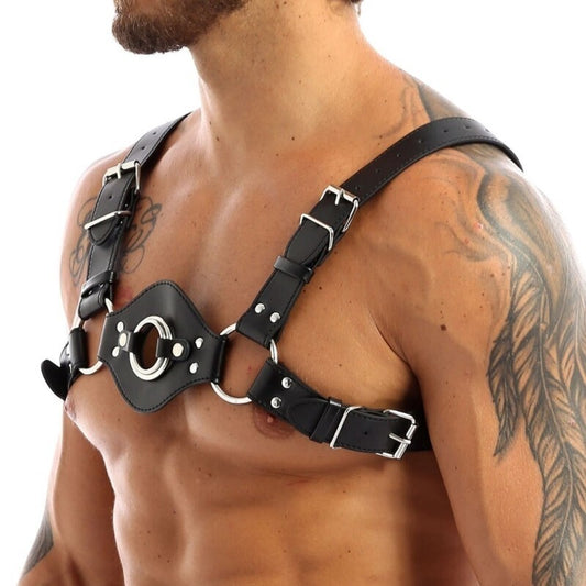 Fetish Play BDSM Chest Dildo Harness