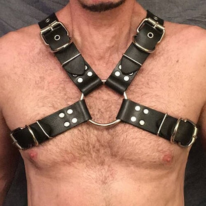 PU Leather Chest Harness