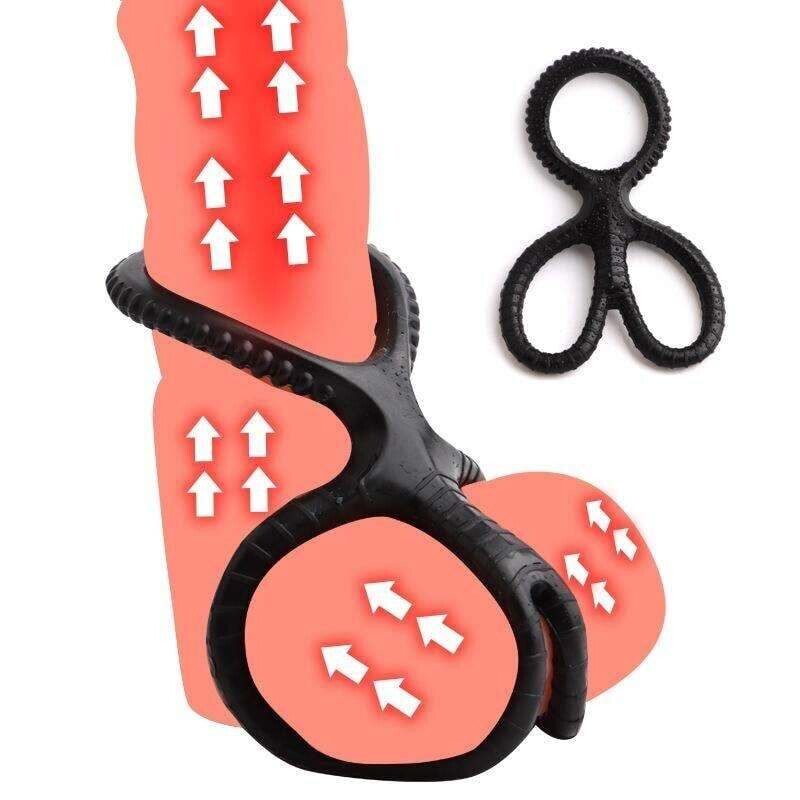 Quadruple Rings Cock And Ball Enhancer