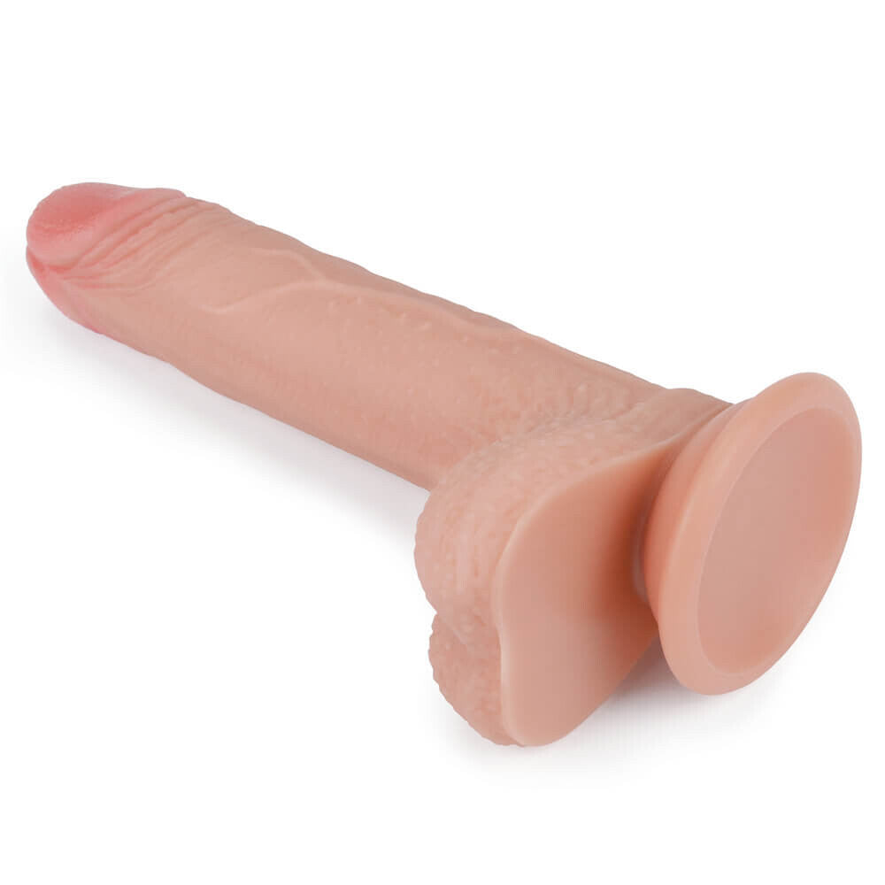 Lovetoy 7'' Dual layered Platinum Silicone Cock