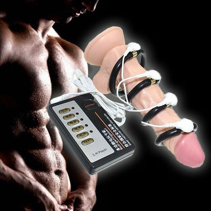 EStim Shock Cock Rings Climax Stimulator