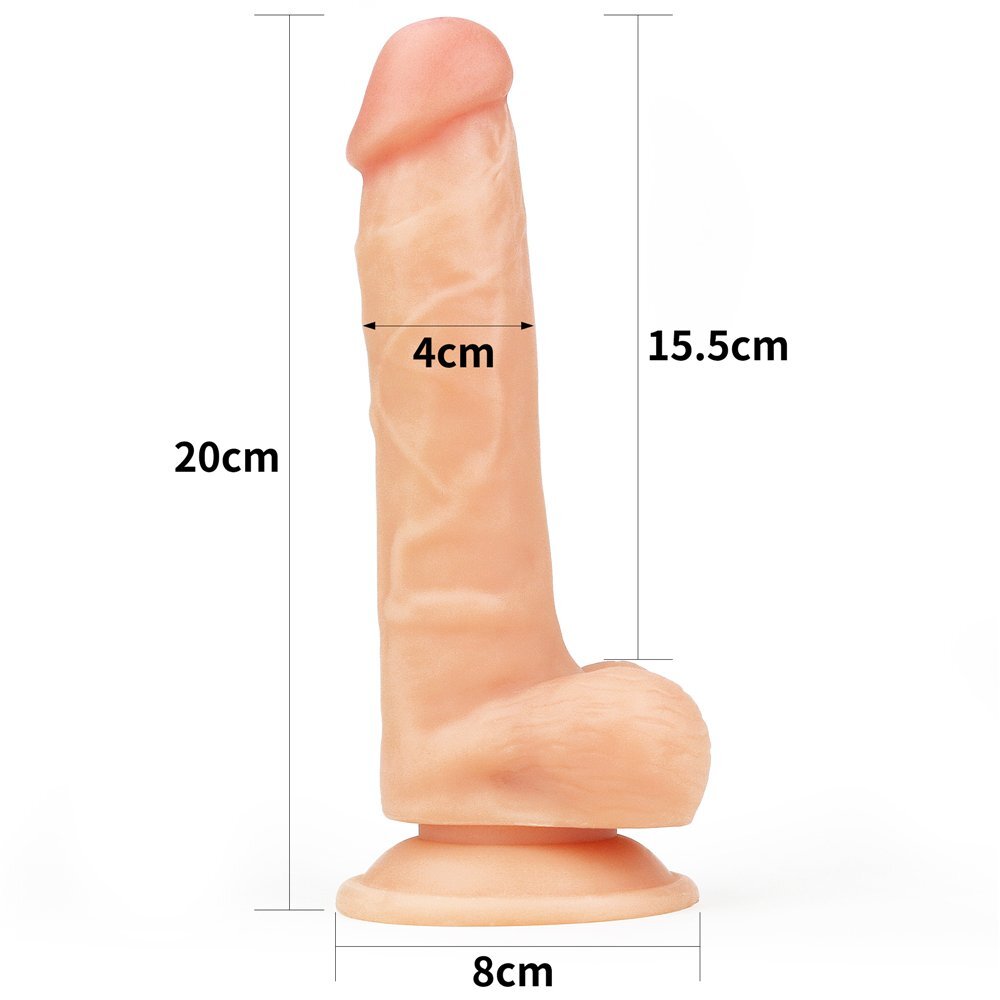 Lovetoy 8" Ultra Soft Dude Realistic Dildo