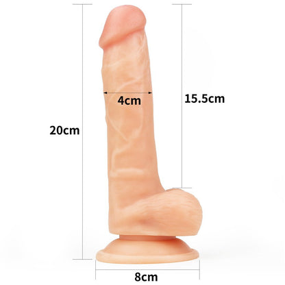 Lovetoy 8" Ultra Soft Dude Realistic Dildo