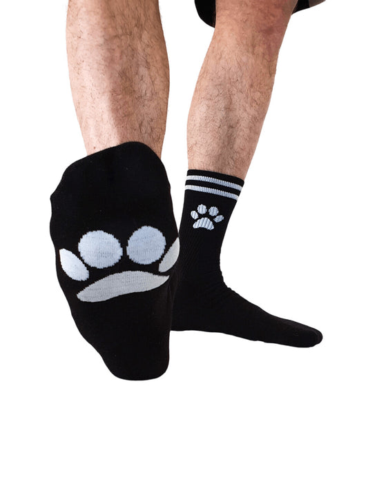 Puppy Play Paw Black Socks