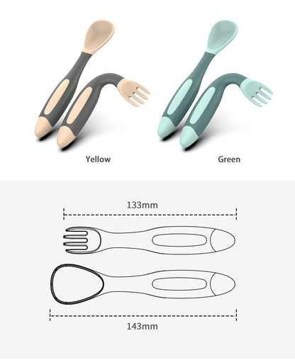 ABDL Silicone Adult Baby Training Spoon and Fork Set