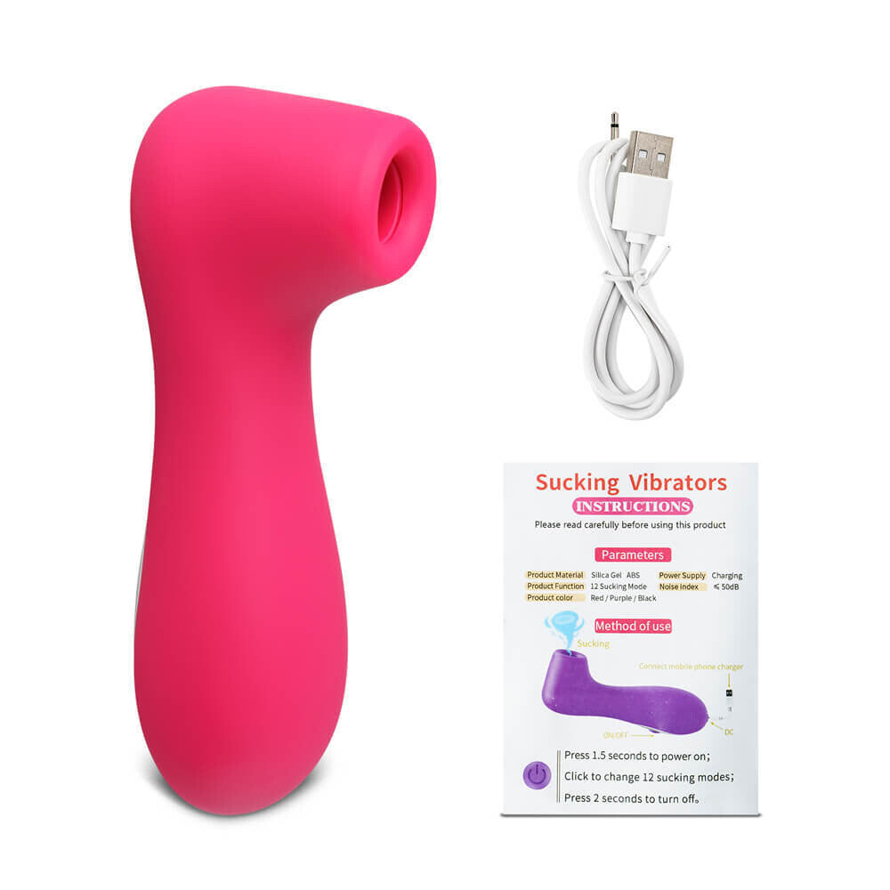 Fluttering Bliss 12 Speeds Silicone Rechargeable Clitoral Stimulator