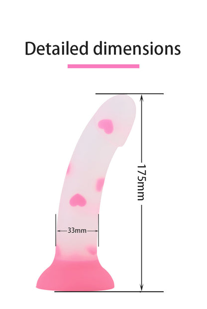 Heart Delight Silicone Dildo