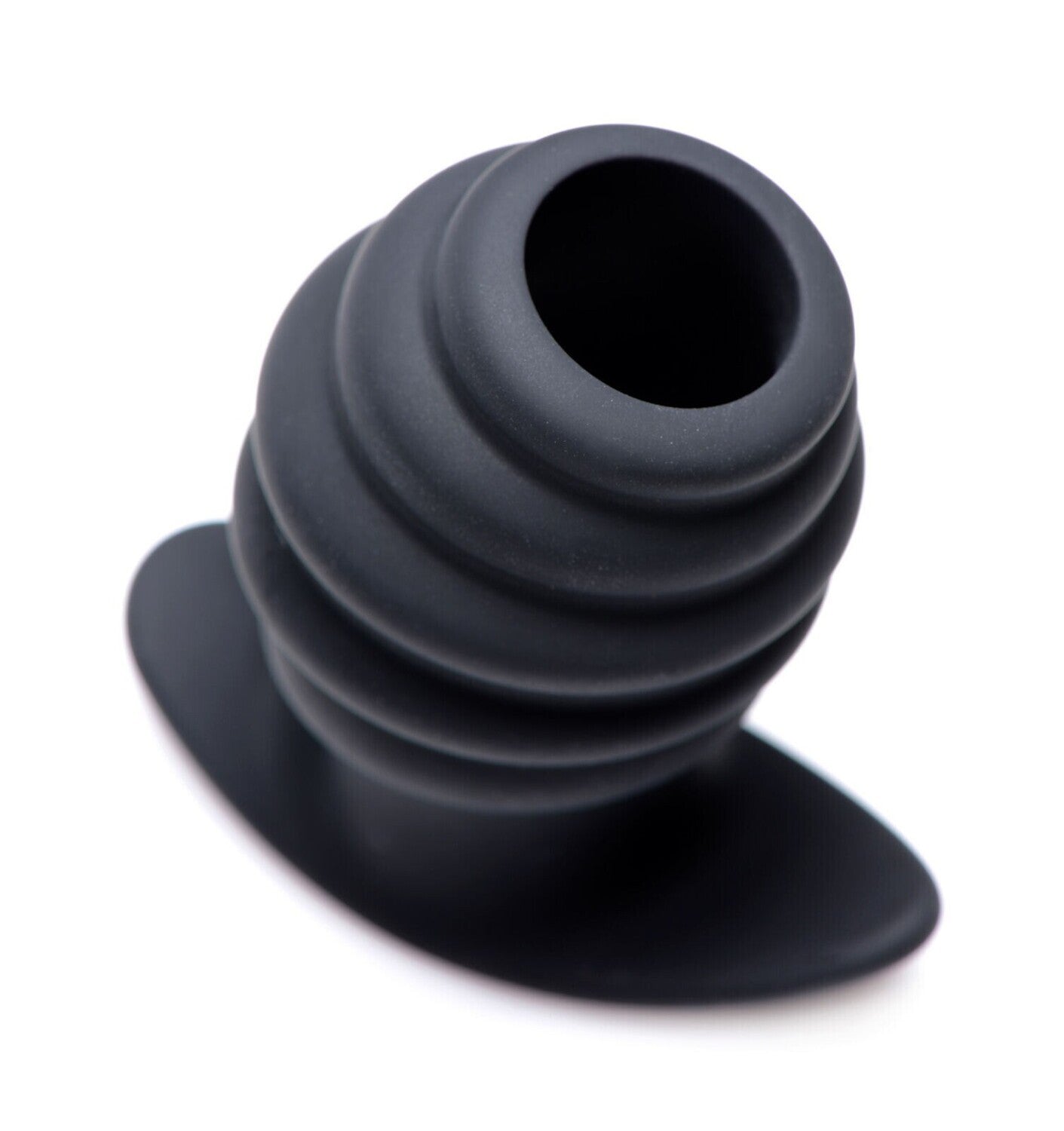 Hive Ass Tunnel Ribbed Hollow Silicone Anal Plug