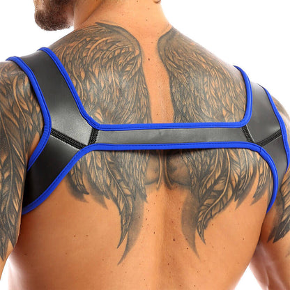 Fetish Play Neoprene Bulldog Style BDSM Chest Harness