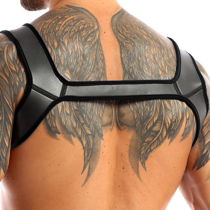 Fetish Play Neoprene Bulldog Style BDSM Chest Harness