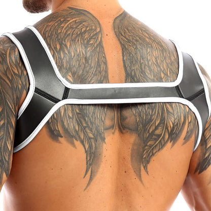 Fetish Play Neoprene Bulldog Style BDSM Chest Harness