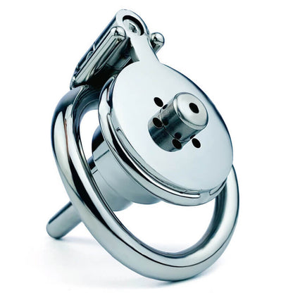 Stainless Steel Negative Chastity Cage With Catheter