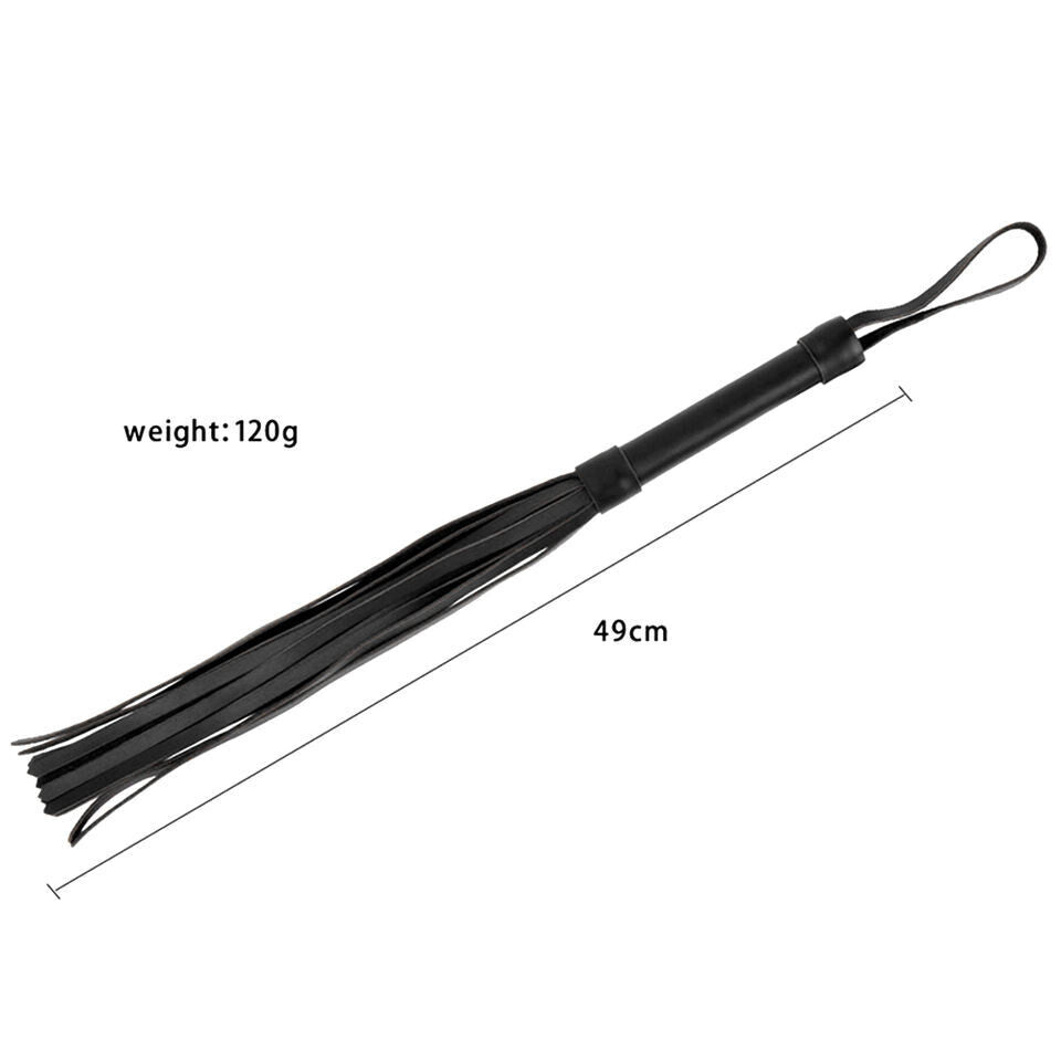 Authentic Leather Flogger with Wrist Strap