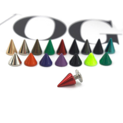 Cone Spike Studs with Screws (20pcs)