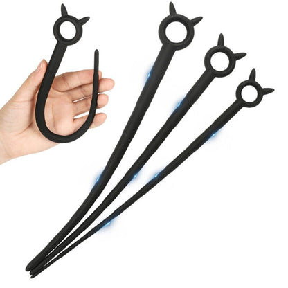 Devil Horns Silicone Urethral Sound Dilator