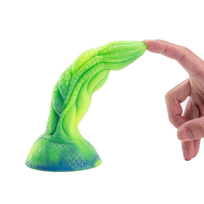 Green Alien Dildo with Suction Cup