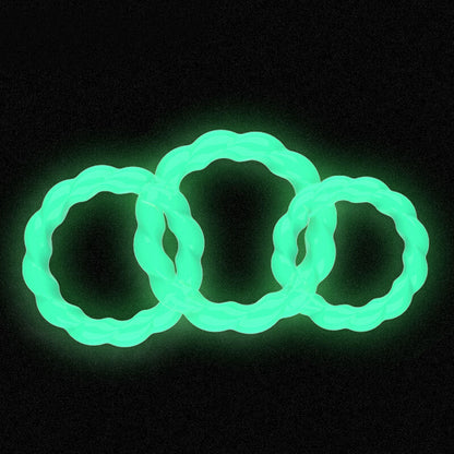 Glow in the Dark Bumpy Cock Ring Set