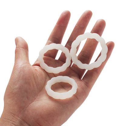 Glow in the Dark Bumpy Cock Ring Set