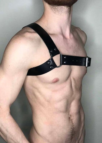 Fetish Play One Shoulder Men's Harness