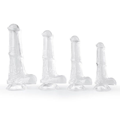 Transparent Pleasure Ride Horse Fantasy Dildo