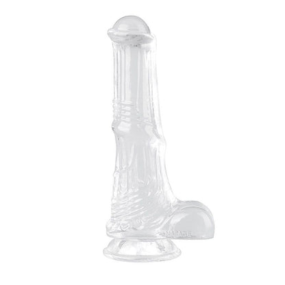 Transparent Pleasure Ride Horse Fantasy Dildo